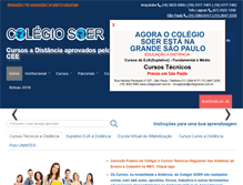 Tablet Screenshot of colegiosoer.com.br